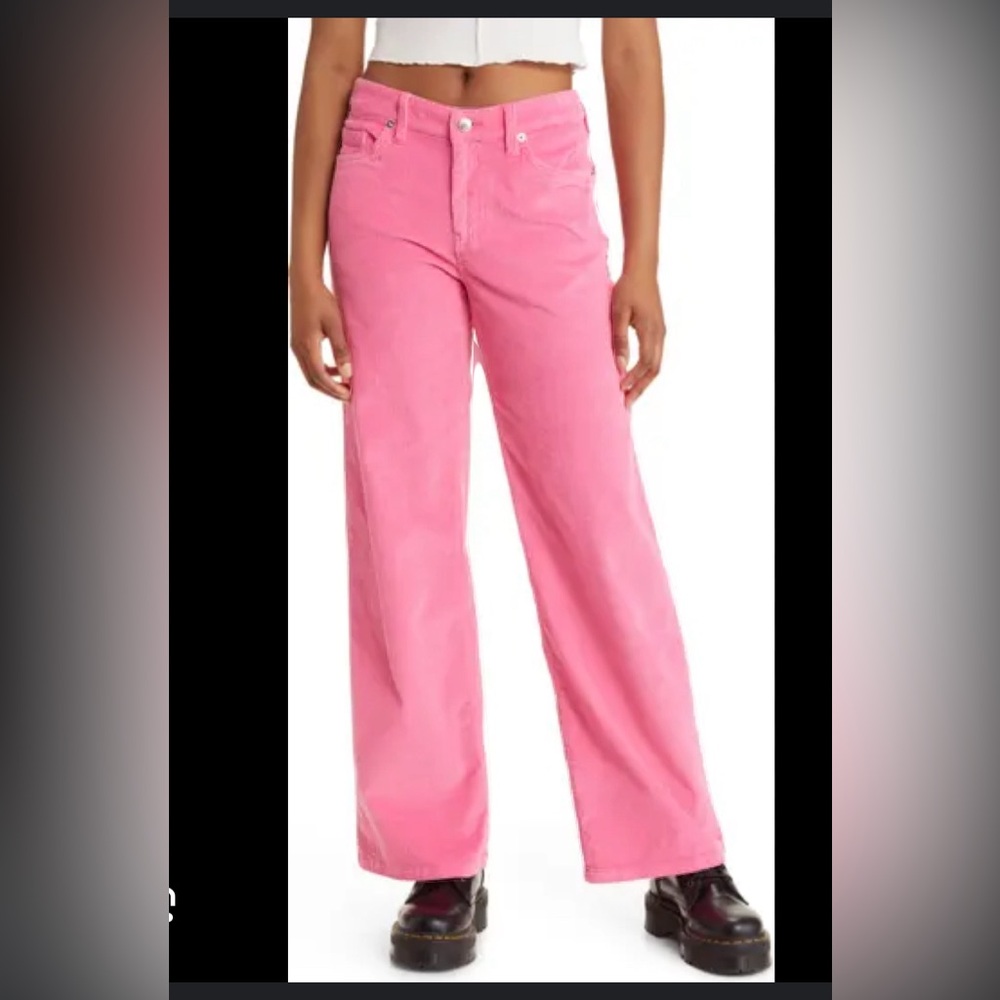 Corduroy wide leg pants